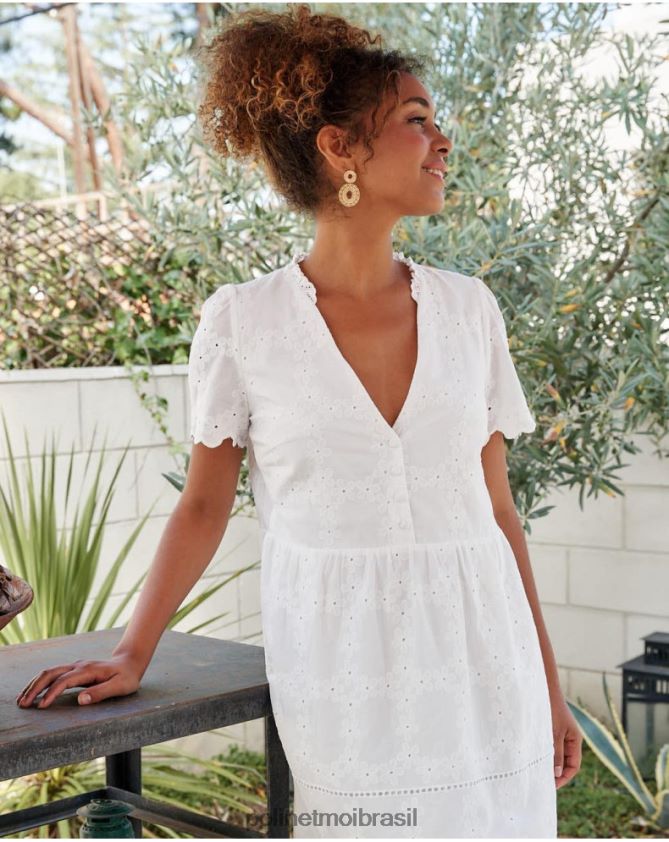 Polin et moi branco vestido batista dani roupas 6PL24629