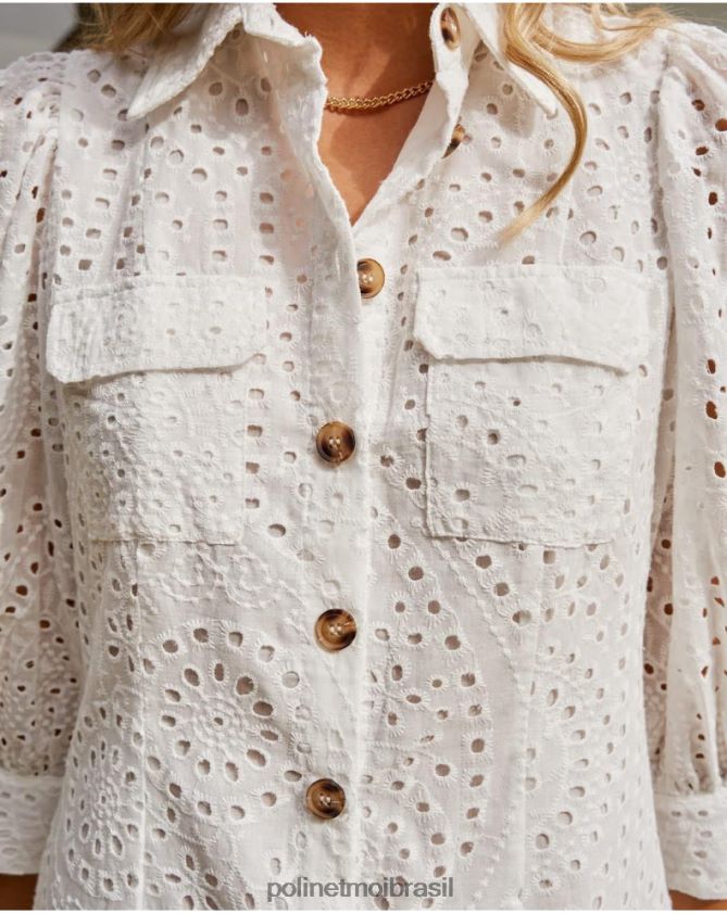 Polin et moi branco vestido batista elizama roupas 6PL24665