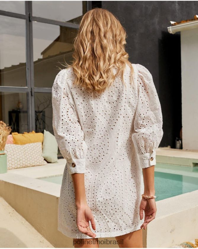 Polin et moi branco vestido batista elizama roupas 6PL24665