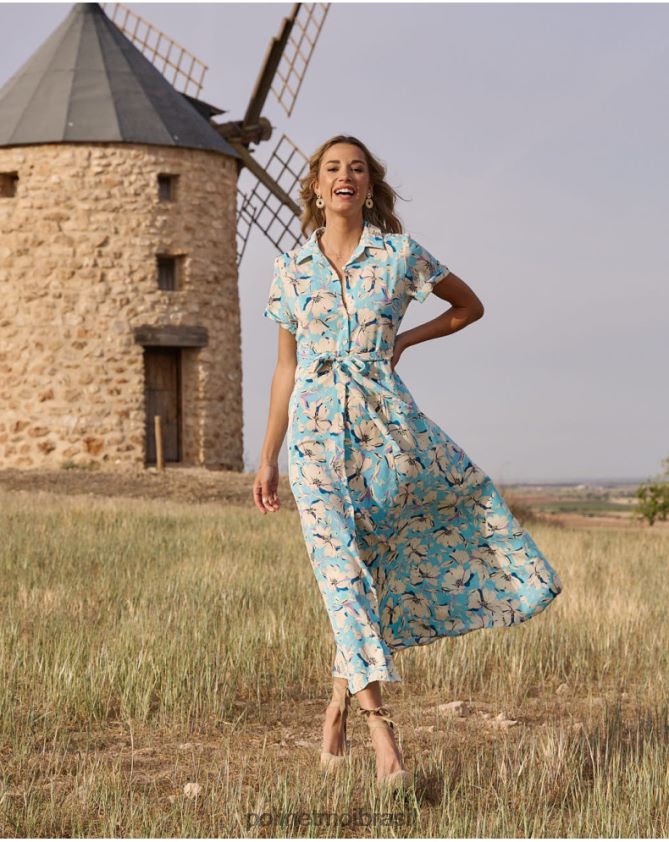 Polin et moi celestial vestido camisa narey roupas 6PL24699