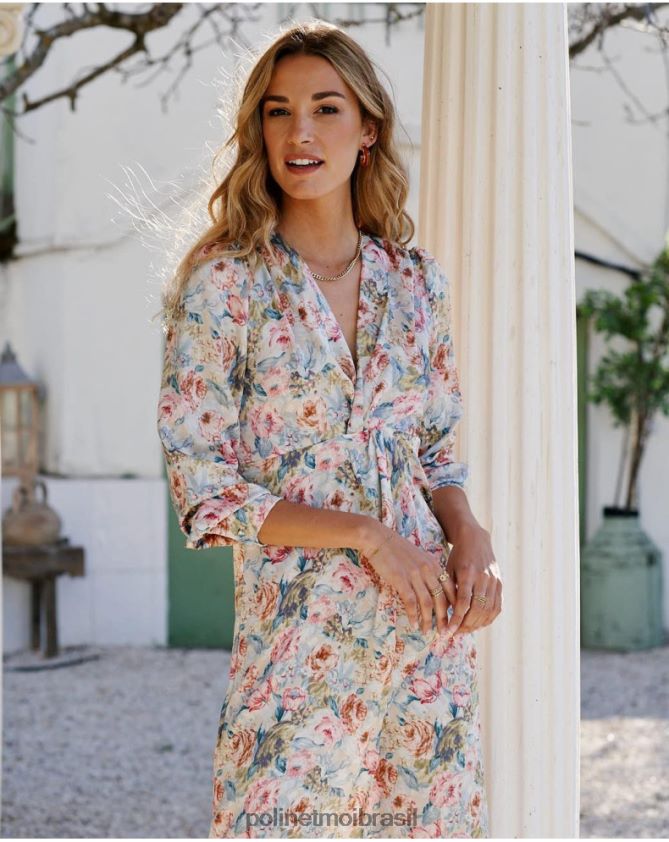 Polin et moi celestial vestido daniela com nó roupas 6PL24645