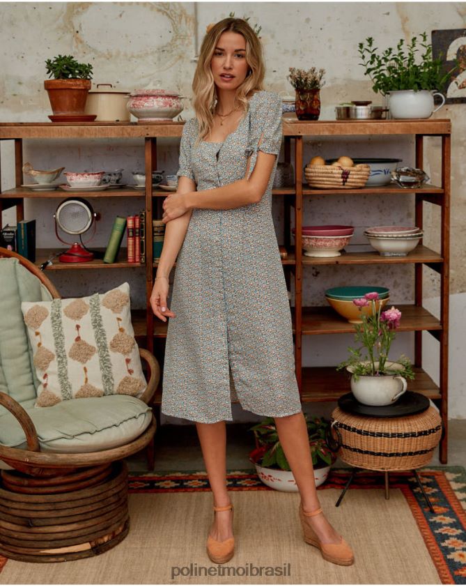 Polin et moi celestial vestido florete doris roupas 6PL246125