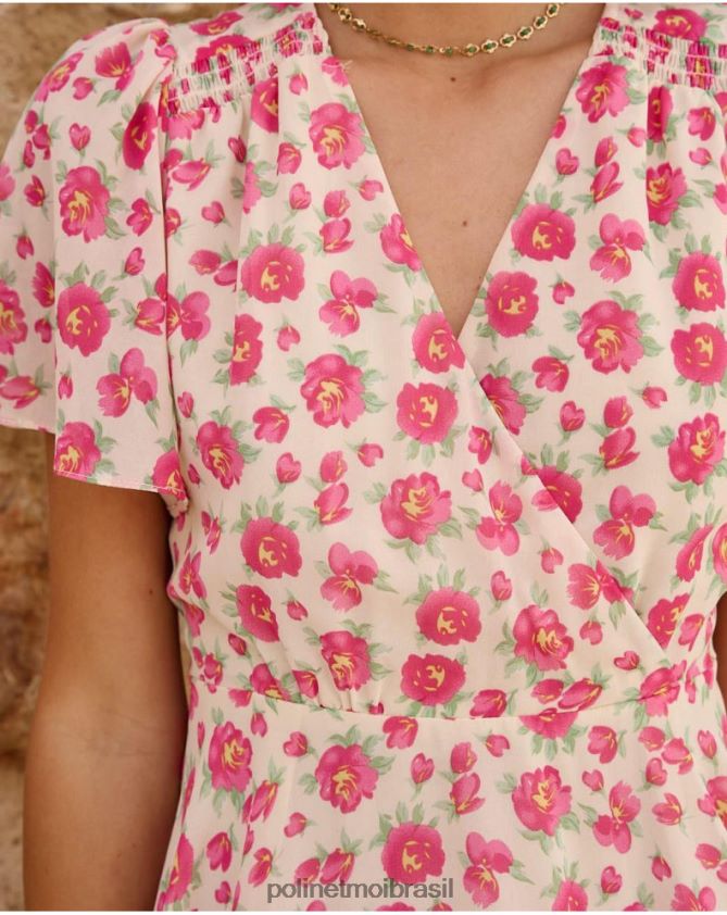 Polin et moi cru vestido esvoaçante verena roupas 6PL24615