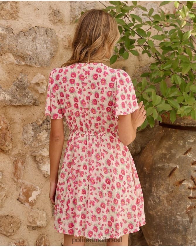 Polin et moi cru vestido esvoaçante verena roupas 6PL24615