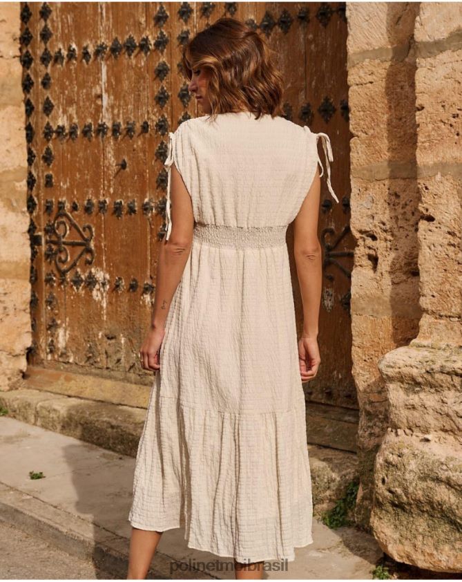 Polin et moi cru vestido midi ingrid roupas 6PL24688