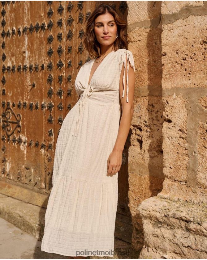 Polin et moi cru vestido midi ingrid roupas 6PL24688
