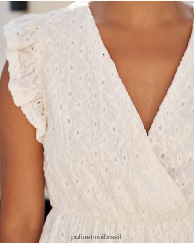 Polin et moi cru vestido mina vazado roupas 6PL24637