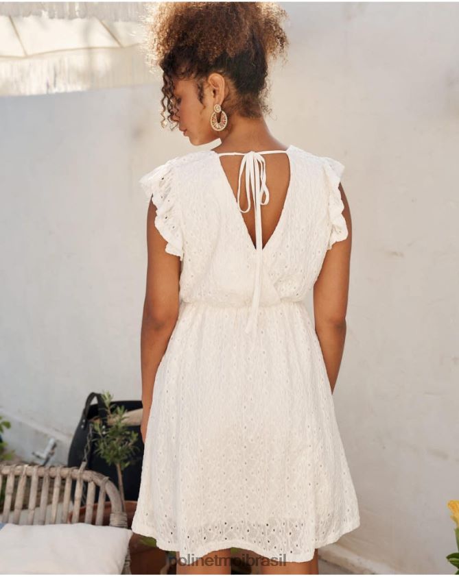 Polin et moi cru vestido mina vazado roupas 6PL24637