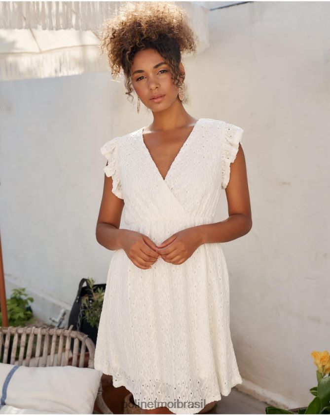 Polin et moi cru vestido mina vazado roupas 6PL24637