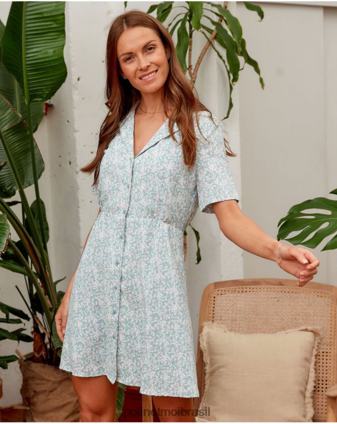 Polin et moi eucalipto vestido marie lapela roupas 6PL246142