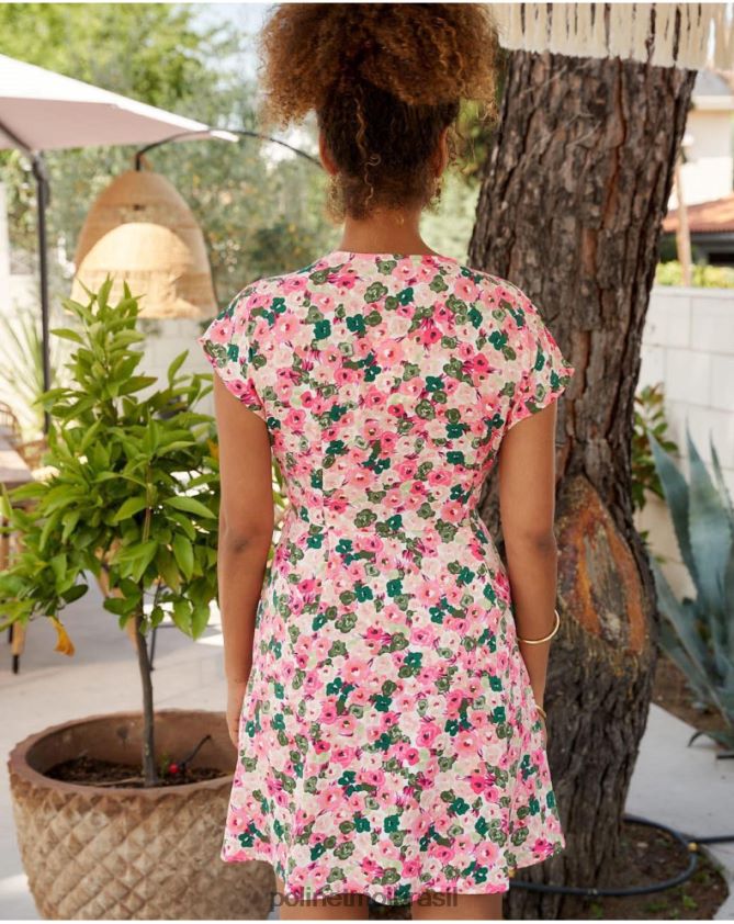 Polin et moi framboesa vestido transpassado tana roupas 6PL24623