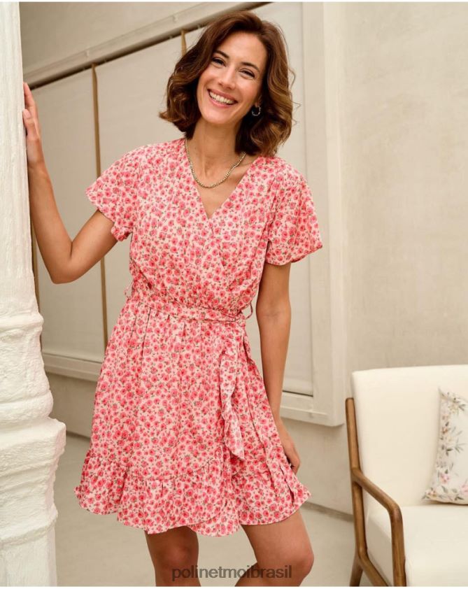 Polin et moi inventar vestido jena rosas roupas 6PL24678