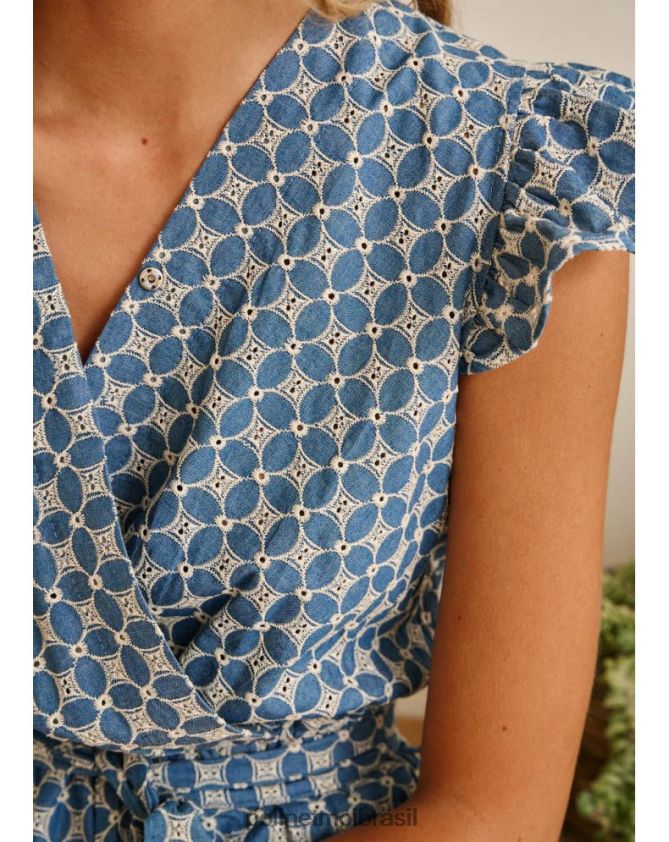 Polin et moi jeans bianca macaco curto roupas 6PL24647