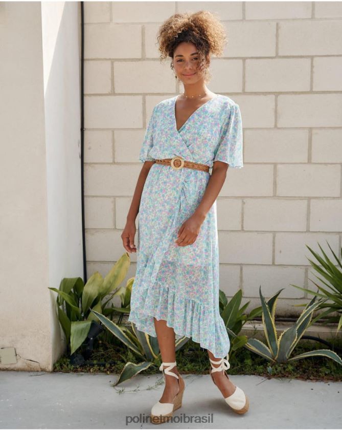 Polin et moi jeans vestido cruzado ainhoa roupas 6PL24614