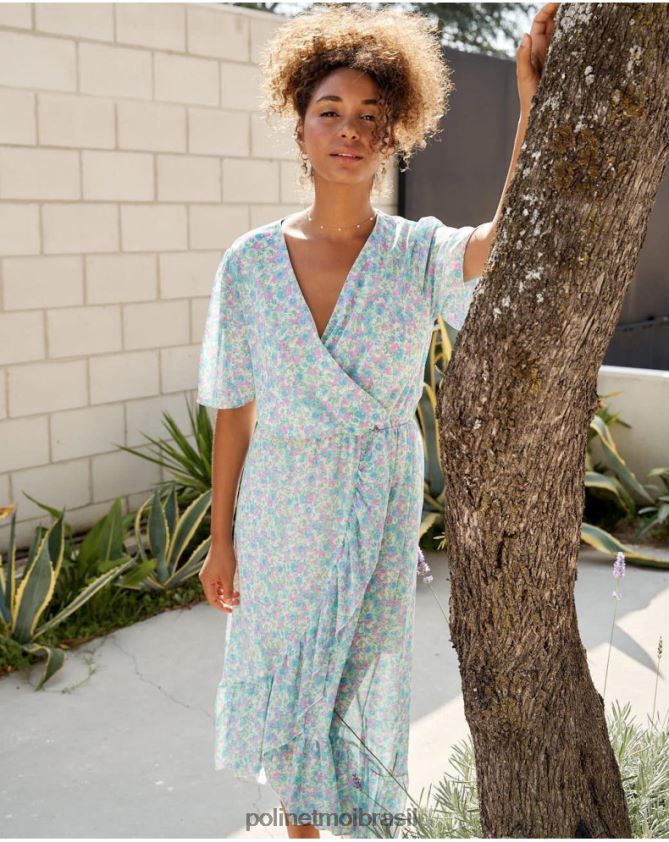 Polin et moi jeans vestido cruzado ainhoa roupas 6PL24614