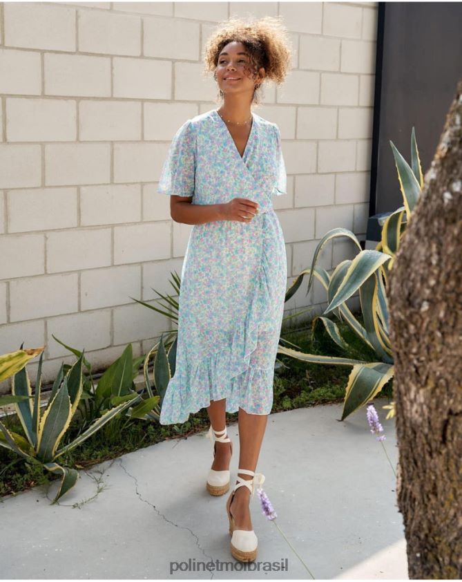 Polin et moi jeans vestido cruzado ainhoa roupas 6PL24614