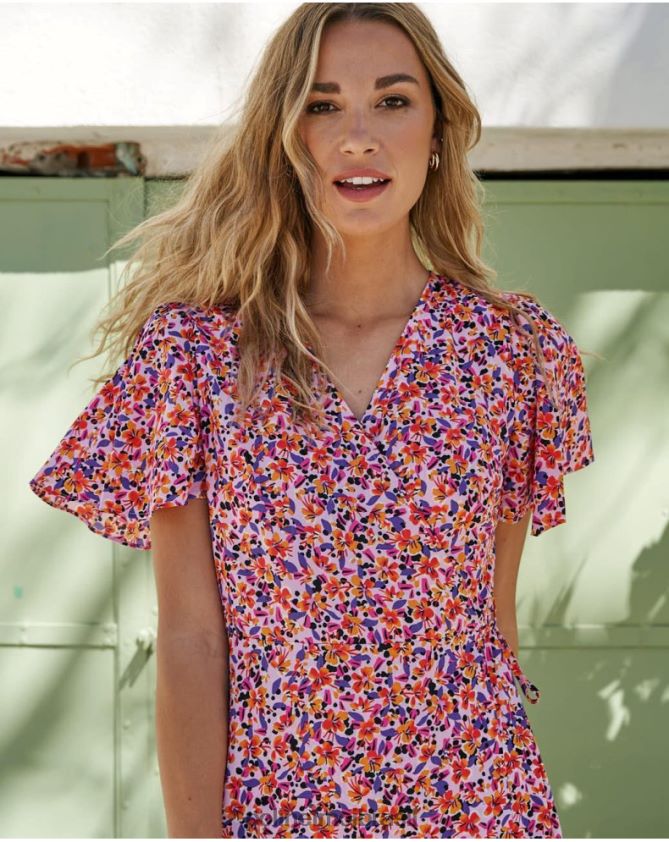 Polin et moi lilás vestido cruzado carma roupas 6PL246107