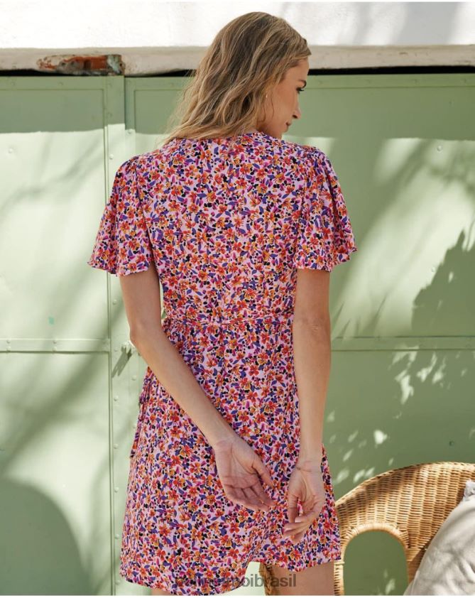 Polin et moi lilás vestido cruzado carma roupas 6PL246107