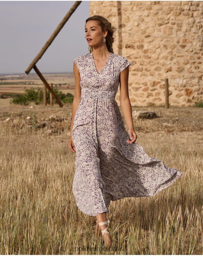 Polin et moi lilás vestido midi magdal roupas 6PL246111