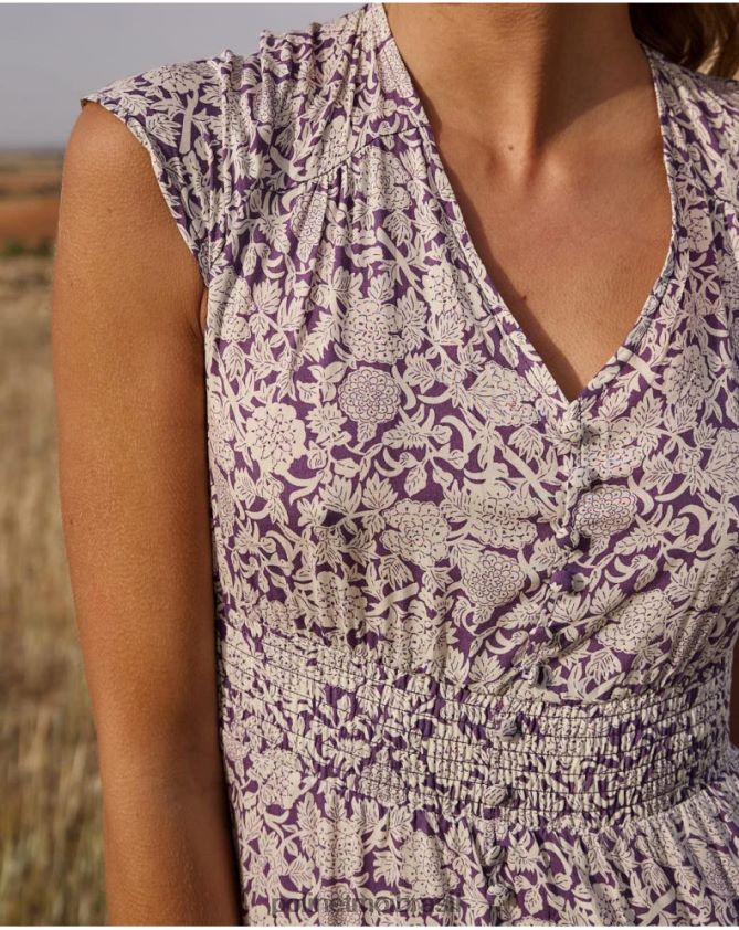 Polin et moi lilás vestido midi magdal roupas 6PL246111