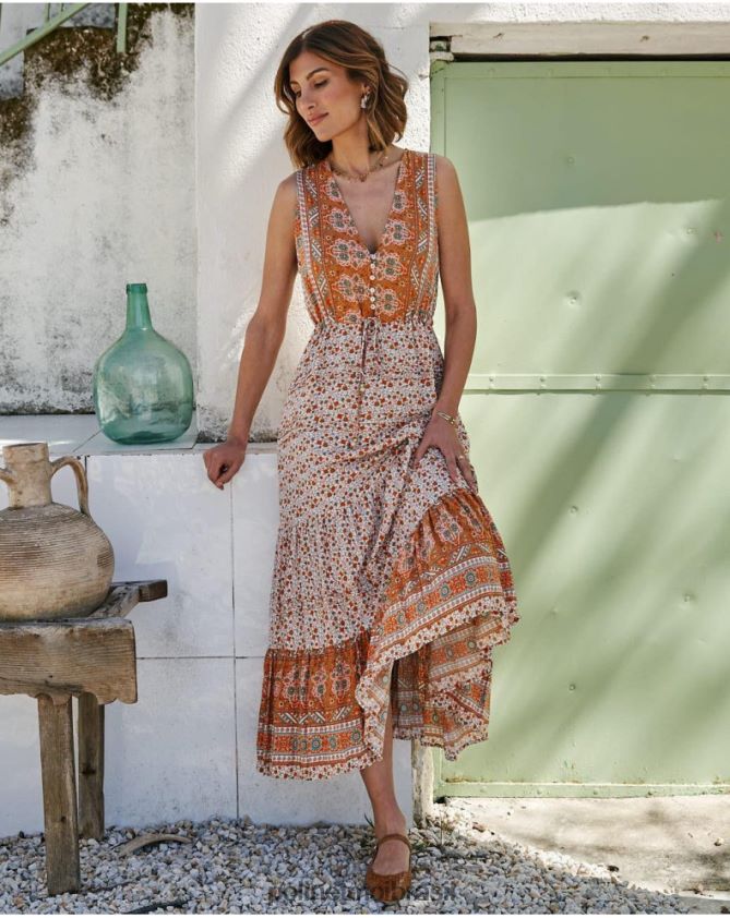 Polin et moi manga vestido evasê nolita roupas 6PL24689