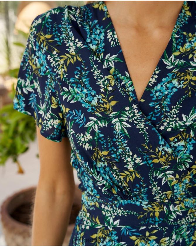 Polin et moi marinho vestido midi gabri roupas 6PL24632