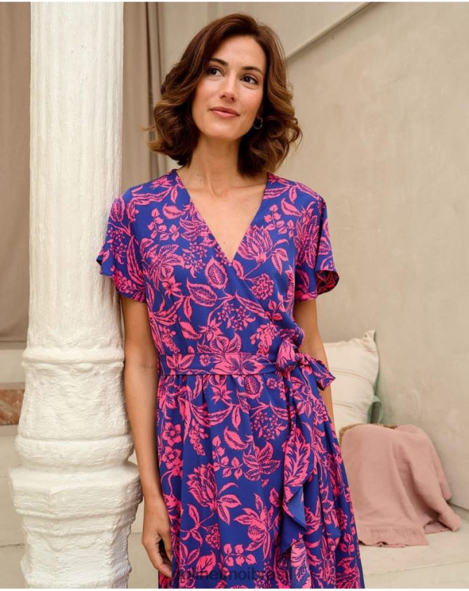 Polin et moi pequeno azul vestido babado dila roupas 6PL246129