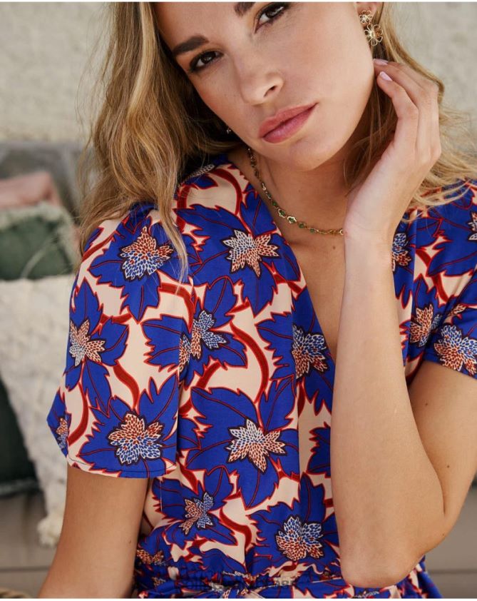 Polin et moi pequeno azul vestido curto charlotte roupas 6PL246112