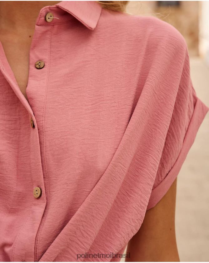 Polin et moi rosa arco de macaco miri roupas 6PL24655