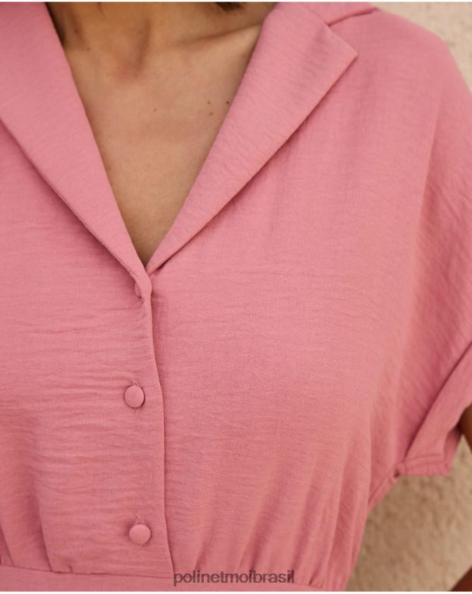 Polin et moi rosa vestido anne nó roupas 6PL24659