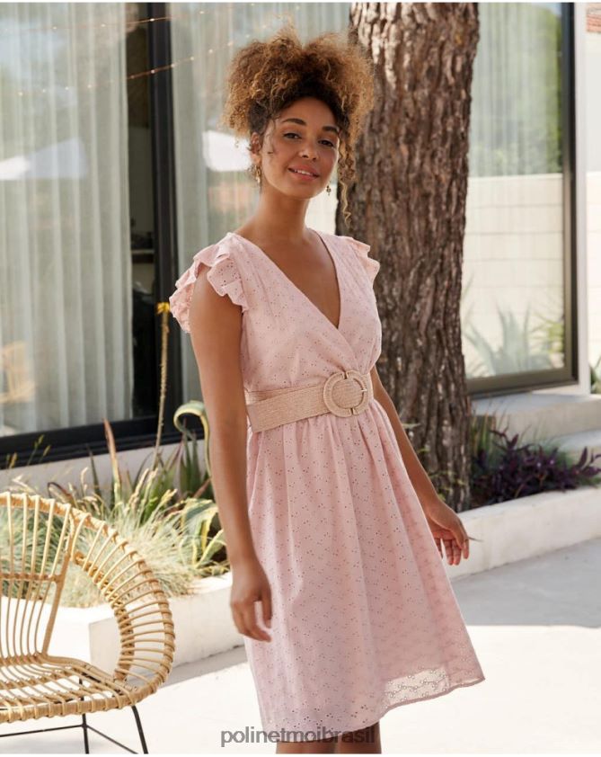 Polin et moi rosa vestido batista carmina roupas 6PL24622