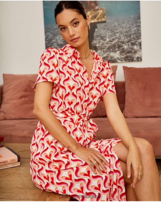 Polin et moi rosa vestido camisola aina roupas 6PL24697