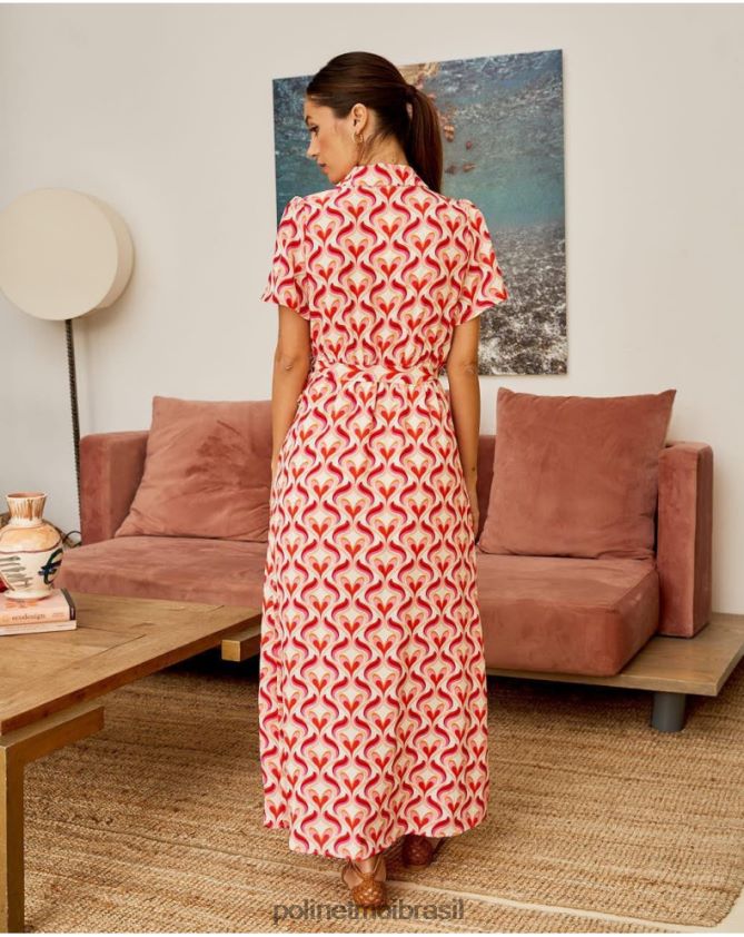 Polin et moi rosa vestido camisola aina roupas 6PL24697