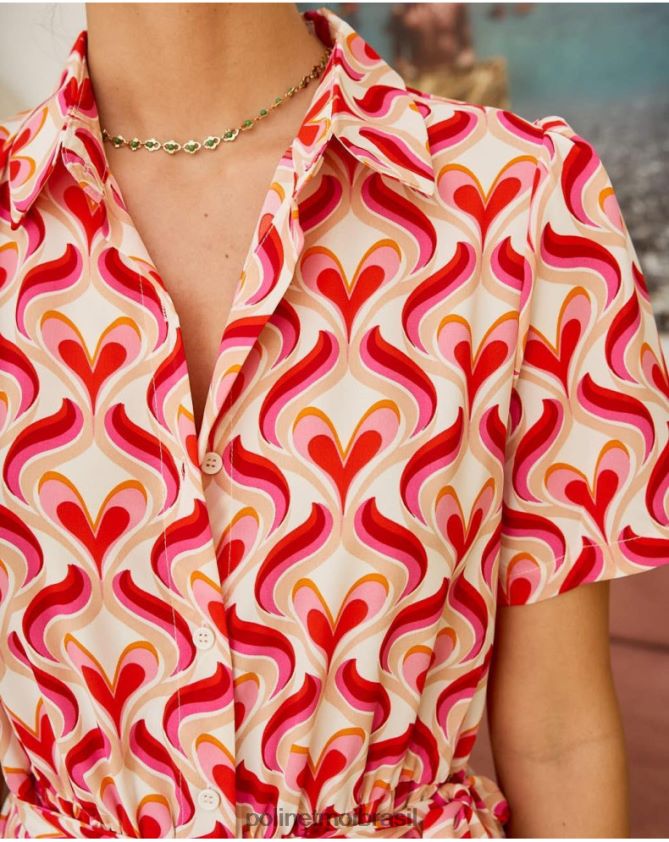 Polin et moi rosa vestido camisola aina roupas 6PL24697