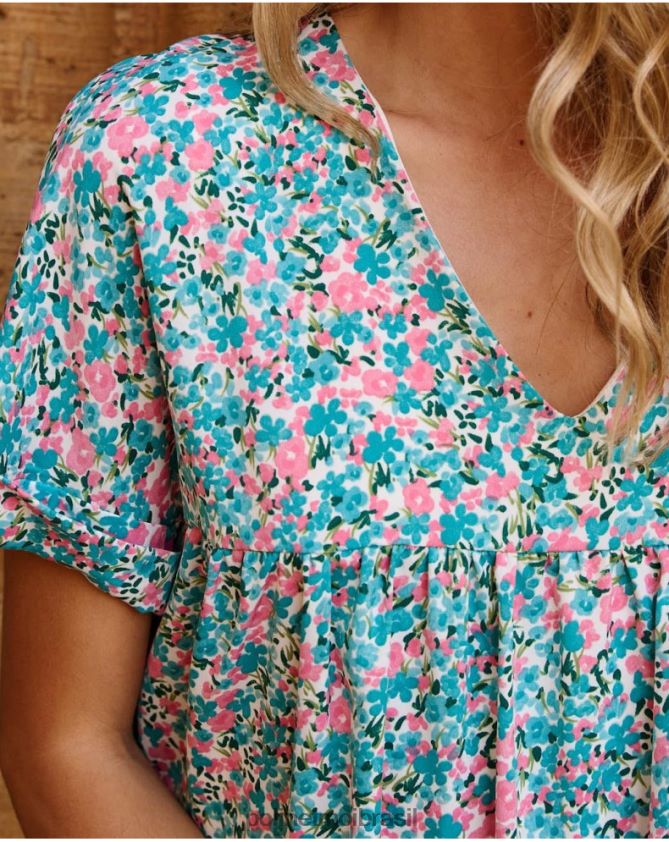 Polin et moi turquesa macaquinho isabel roupas 6PL2464